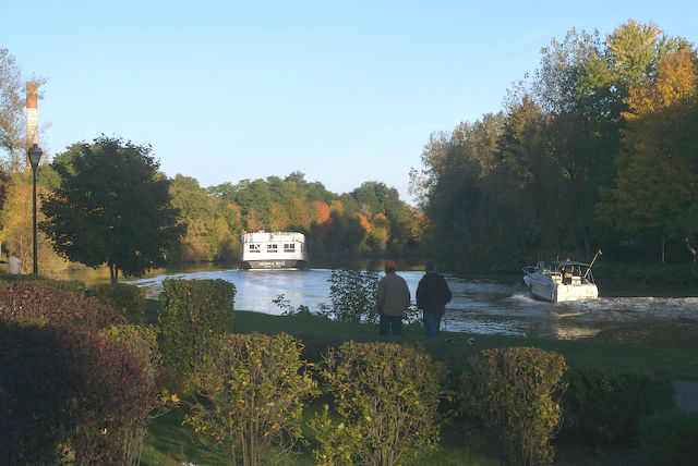 The Erie Canal in Fairport, N.Y.